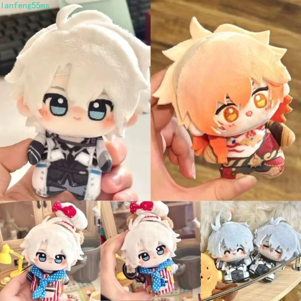 LANFENG Honkai: Star Rail Plush, ตุ๊กตาพวงกุญแจเกมอะนิเมะ Honkai Cotton Doll, Kawaii 10 ซม.แต่งตัว A