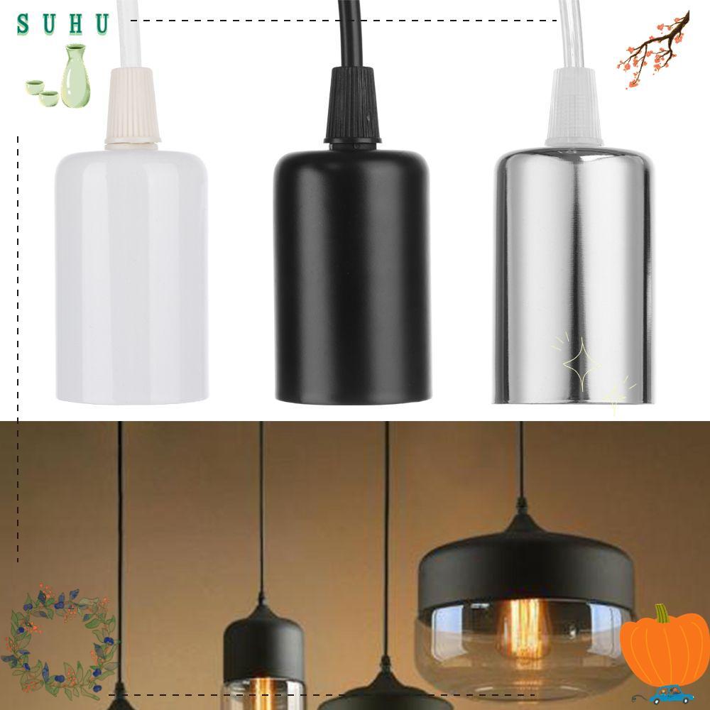 SUHU 0.5 M/0.8 M/1 M/1.2 M/1.5 M/2 M E27 โคมไฟผู้ถือเพดาน Home Decal Vintage Retro จี้หลอดไฟซ็อกเก็ต