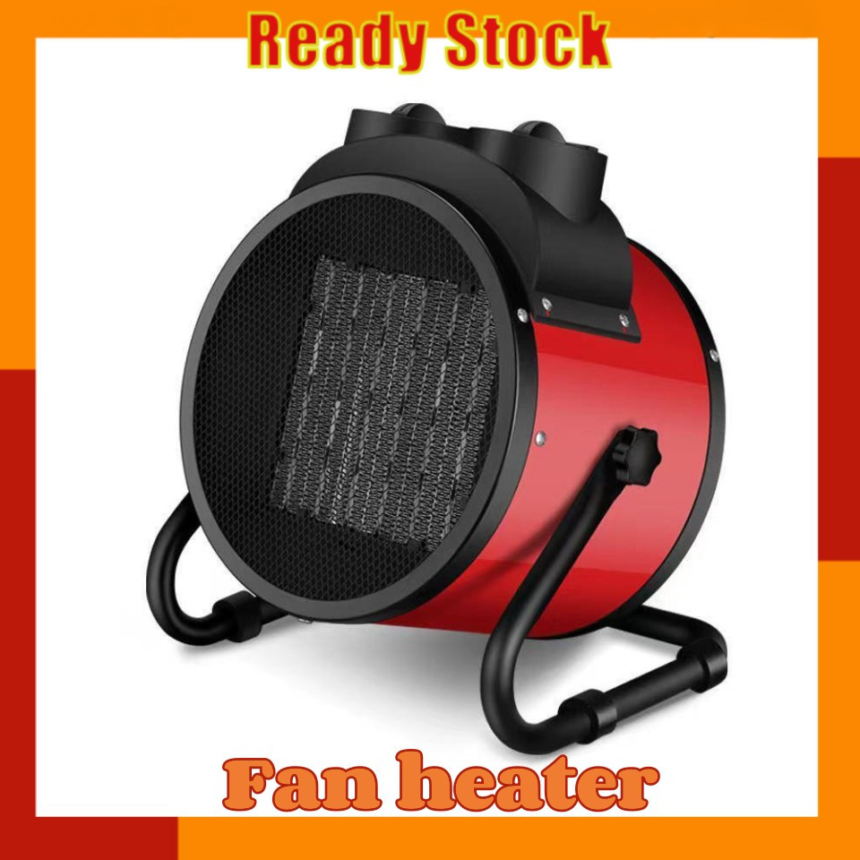 🔥Ready Stock❤️2000W/3000W RED Portable Ceramic Space Electric Heaters Air Heater Ceramic Fan Warmer 