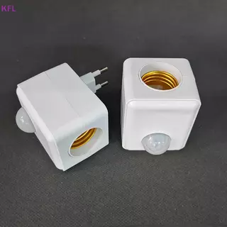(KFL) AC110-240V ติดผนัง LED มนุษย์เซ็นเซอร์อินฟราเรดผู้ถือโคมไฟอัจฉริยะ Delay E27 สกรูพอร์ตเซ็นเซอร์โคมไฟหัวอะแดปเตอร์ขายร้อน