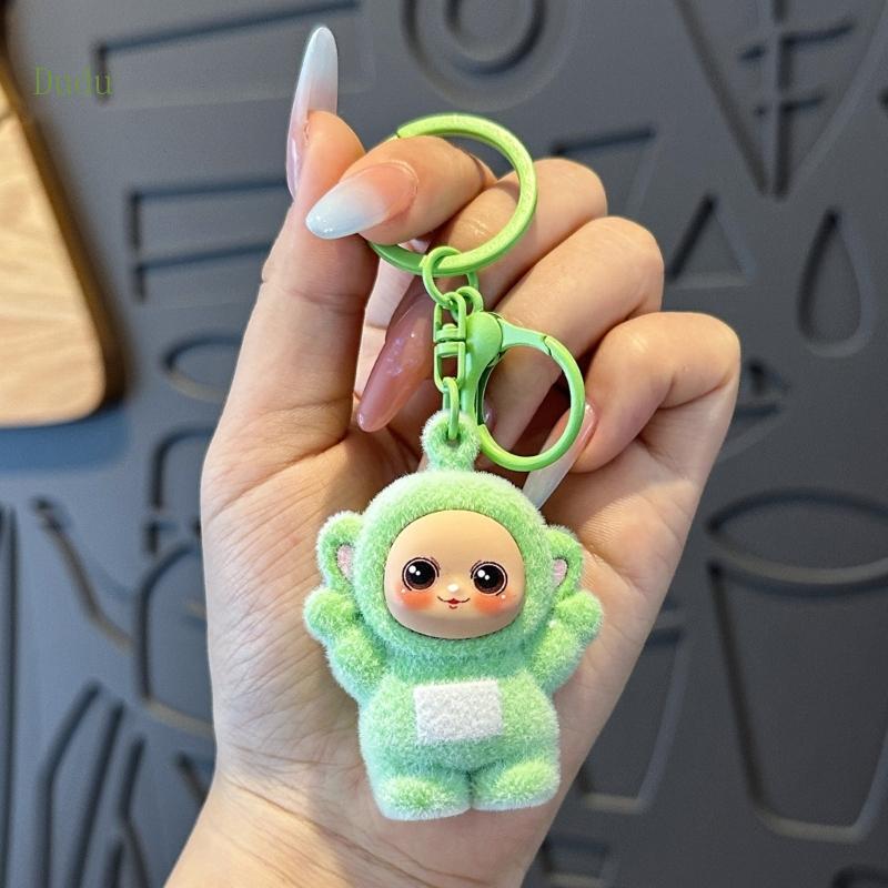 Dudu การ์ตูนพวงกุญแจ PVC พวงกุญแจ Durability อุปกรณ์เสริมพวงกุญแจสําหรับองค์กรคีย์