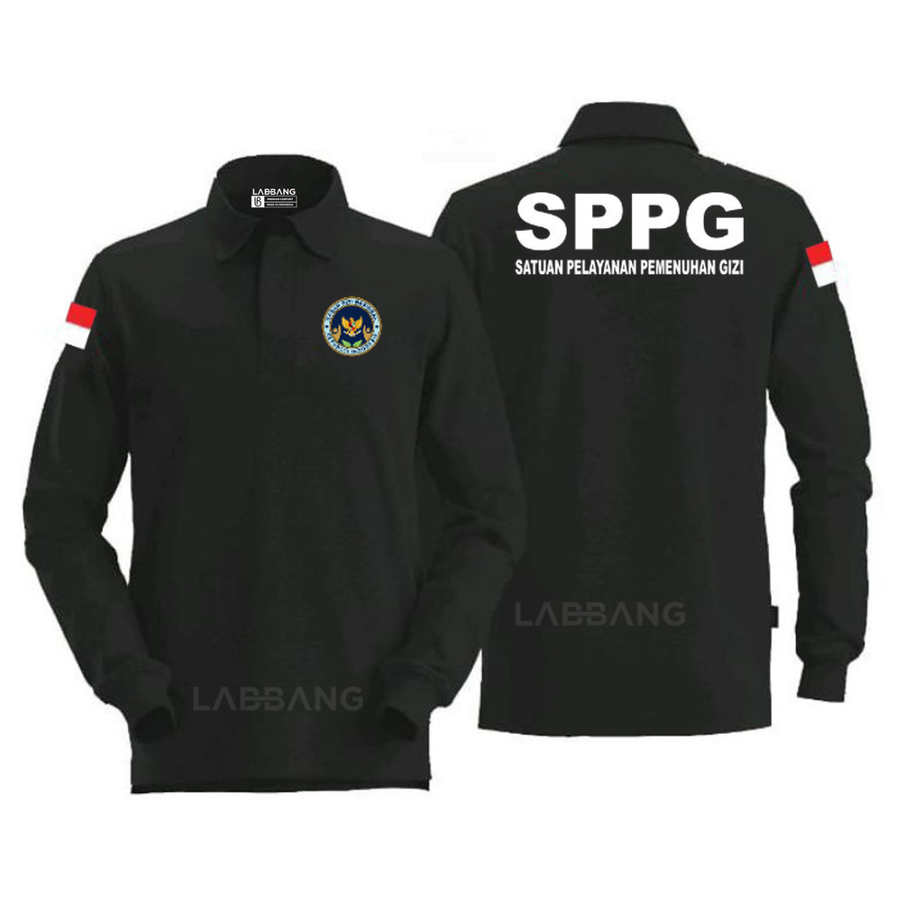เสื้อโปโลยาวคอปก DB SPPG LOGO BGN National Nutrition Body Mbg Program