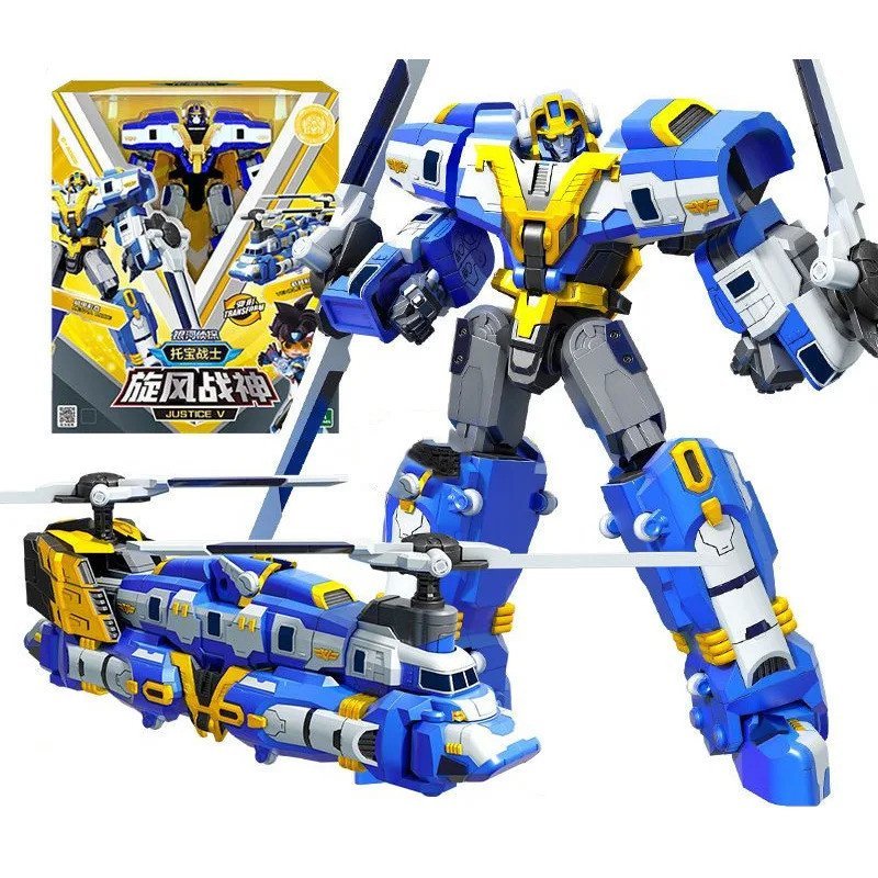 NROD 现货速发19 Type Tobot GD Justice V Transforming Robot to Car Toy Korea Cartoon Brothers Anime Tobot