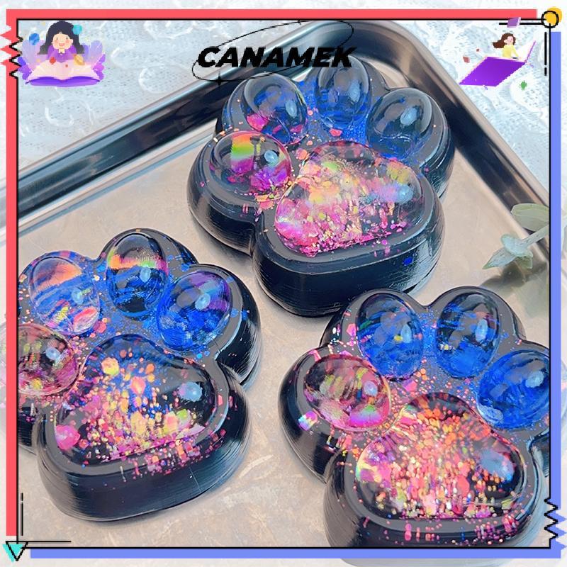 [CANAMEK] น่ารักคู่สี Paw Squeeze ของเล่น TPR ช้า Rebound Dpression ความเครียดบรรเทาสต็อกใหม่