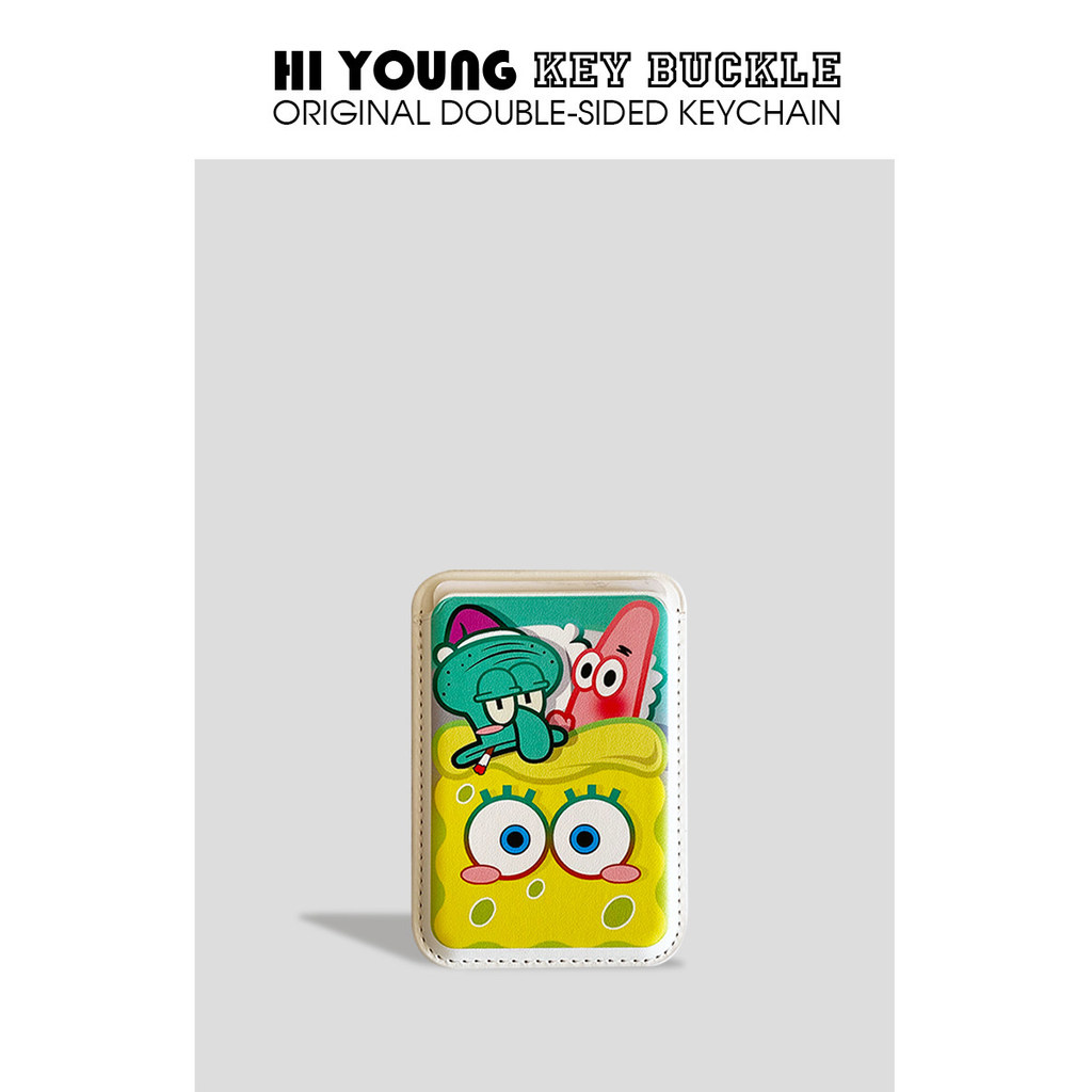 {Pattta Star Octopus Brother} HiYOUNG Original Magnetic Mobile Phone Card Holder Card Holder Bank Ca