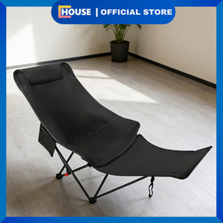 UHOUSE Kursi Malas dan Meja Lipat Portable / Kursi Sandar Besar / Kursi dan Meja Piknik Praktis