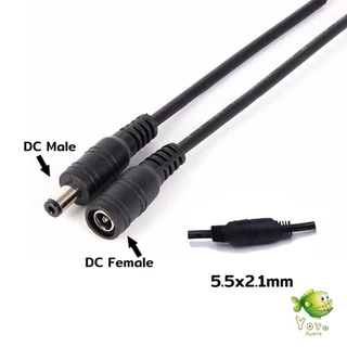 YOYO สายไฟ หัวตัวผู้/หัวฟีเมล DC5521 ขั้วสายไฟ สายไฟมาตรฐาน แข็งแรง ทนทา Power Cable