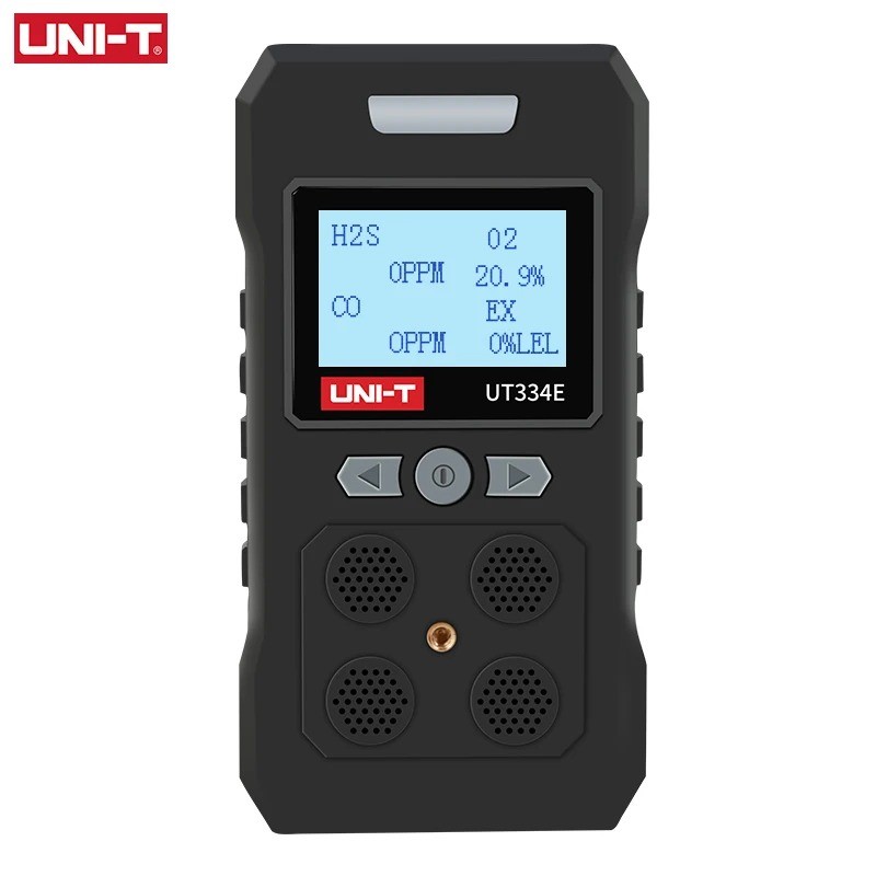 UNI-T UT334E UT334F UT334E+ UT334F+ เครื่องตรวจจับการรั่วไหลของแก๊ส 4 in 1 เสียงปลุกมือถือ R H2S O2 