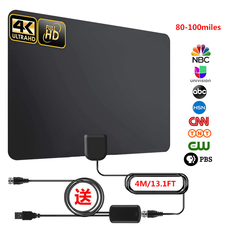 ขายร้อนเสาอากาศทีวี HD ในร่ม DVB-T2 เสาอากาศคลื่นกราวด์ 4K ฟิล์มรับสัญญาณดิจิตอล