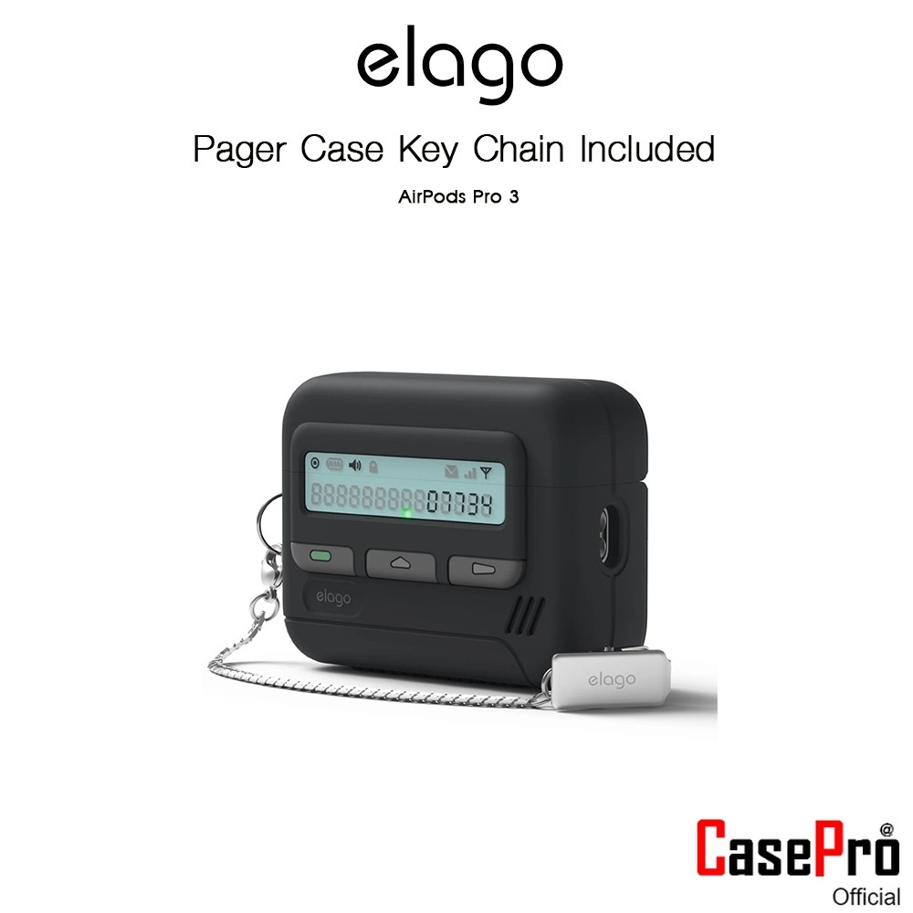 ELAGO Pager Case Key Chain Included เคสกันกระแทกPagerเกรดพรีเมี่ยมจากอเมริกา เคสสำหรับ AirPods Pro 3