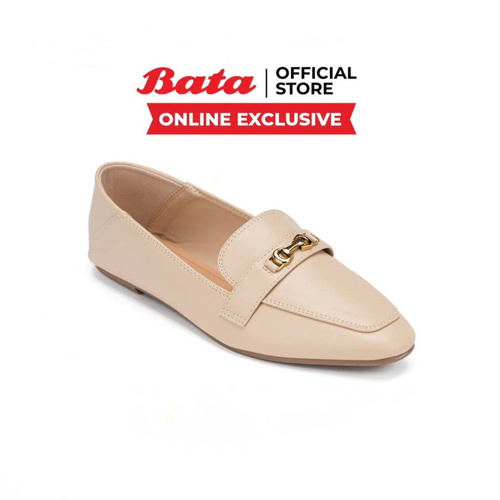 Online Exclusive Bata รองเท้าแบบสวม สำหรับผู้หญิง รุ่น BEVIE สีดำ 5806245 สีเบจ 5808245 สีเขียว 5807245