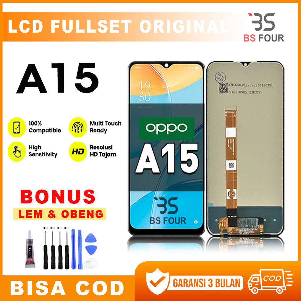 หน้าจอสัมผัส OPPO A15 LCD Fullset ดั้งเดิม