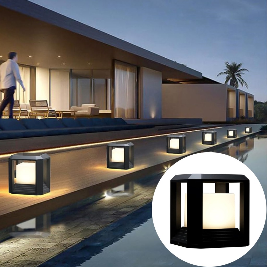 ยี่ห้อใหม่ 20W อลูมิเนียมพลังงานแสงอาทิตย์ Led เสา IP65 กันน้ํากลางแจ้งภูมิทัศน์คอลัมน์โคมไฟสําหรับ 