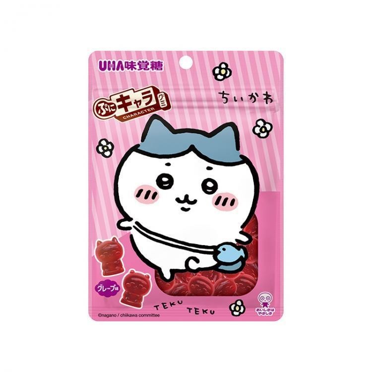 นําเข้าต้นฉบับ UHA UHA Gummy chikawa Shape Gummy ดูดีอร่อย 3D สามมิติ Candy สไตล์ใหม่ 01.04