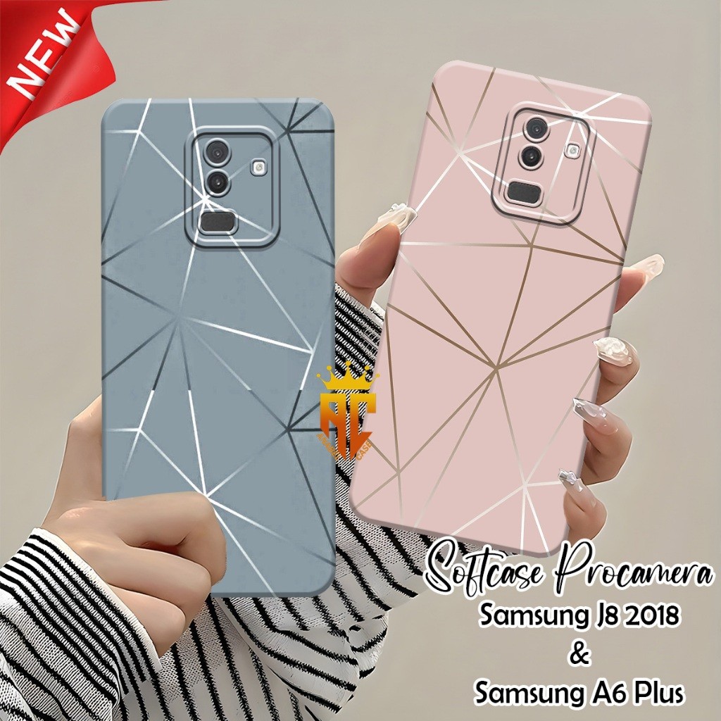 Softcase SAMSUNG J8 2018 / SAMSUNG A6 PLUS - Fashion Case Abstract Motif - Beautiful Case - Aestheti