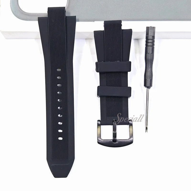 กีฬาดําน้ํายางเปลี่ยนสายนาฬิกาสําหรับ MK9019 MK8295 MK8492 MK9020 MK8184 นาฬิกาสร้อยข้อมืออุปกรณ์เสริม - รูปที่ 7