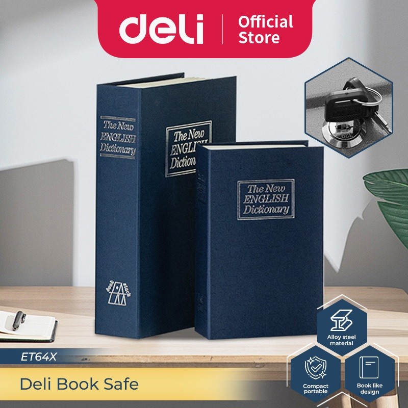 Deli Book Safe Blue ET640 ET641 ET647 VS4570 VS4571