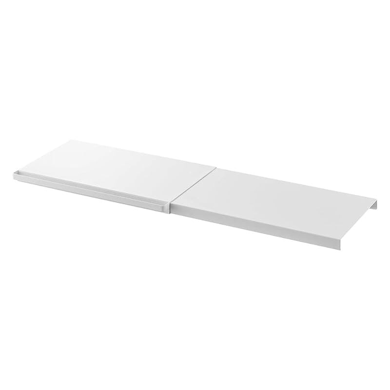 Yamazaki Adjustable Tension Rod Shelf S White approximately W46.5–90 x D29 x H3 cm Tower Simple Shel