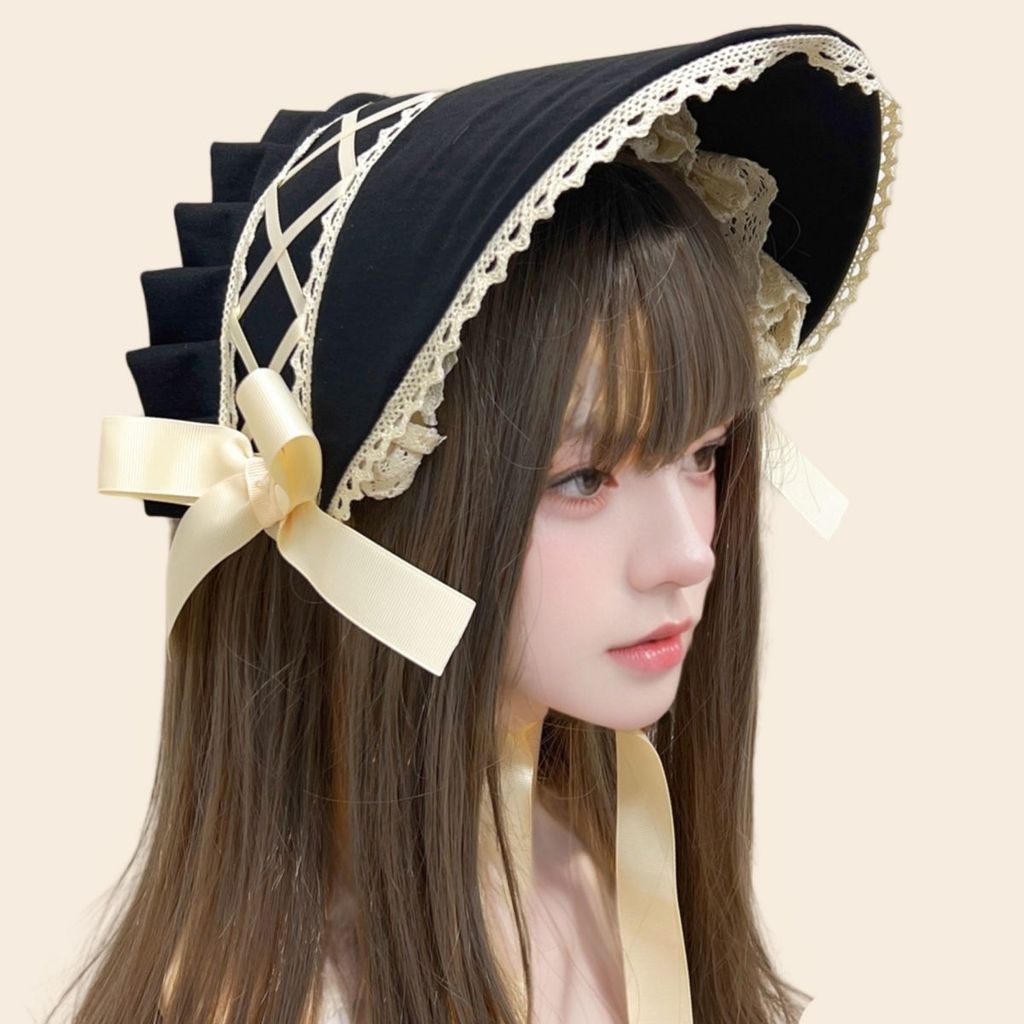 Lolita lolita Lace Bow lolita lolita lolita bnt หมวกหมวก bb หมวก cos