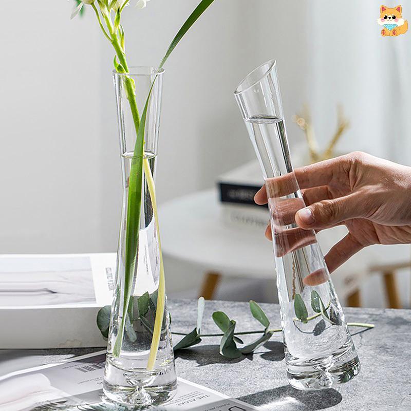 [VI] แก้วใสแจกันดอกไม้แจกันขนาดเล็ก Hydroponics พืชดอกไม้ Terrarium Luxury Room ตารางตกแต่งบ้านงานแต่งงานตกแต่ง TH