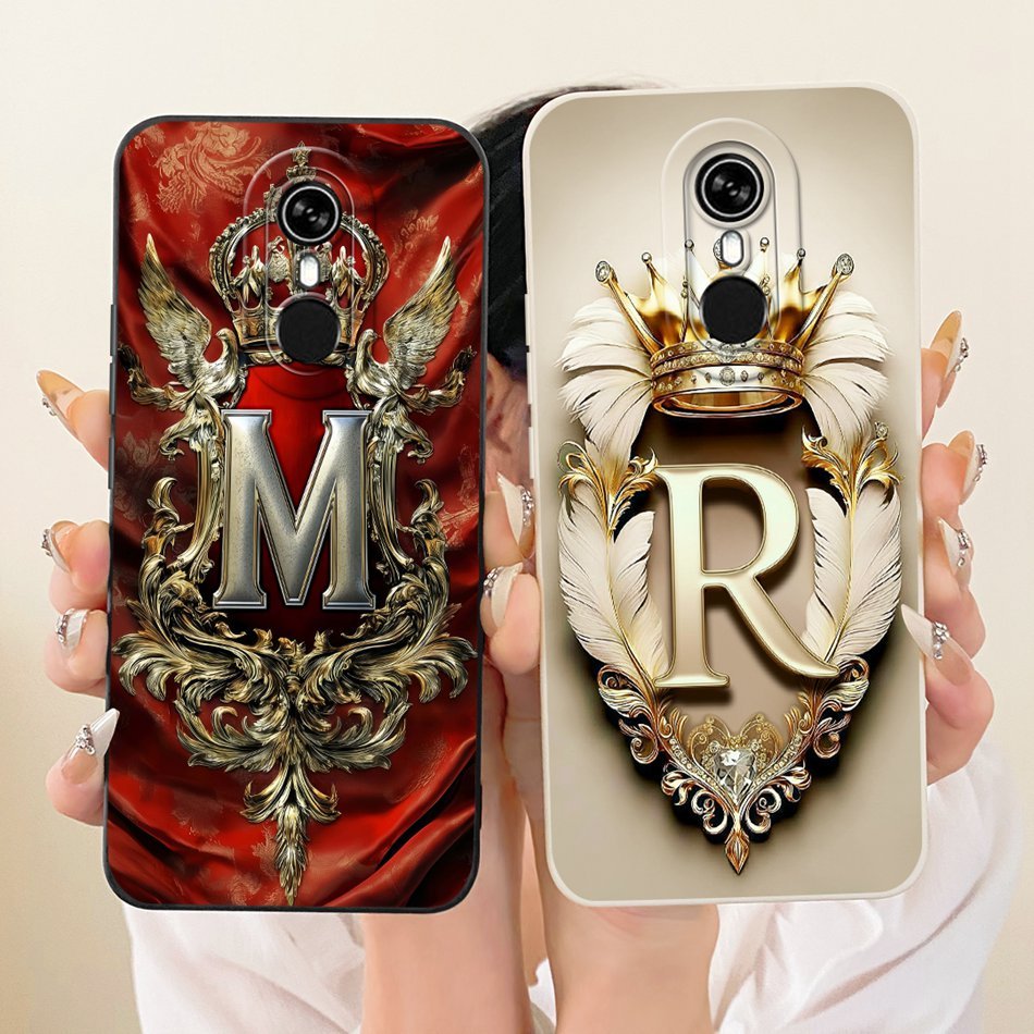 สําหรับ Itel A33 A33Plus Royal Crown จดหมายเริ่มต้นเคสโทรศัพท์ Itel A33 Plus ItelA33 เลนส์ป้องกันกรณ