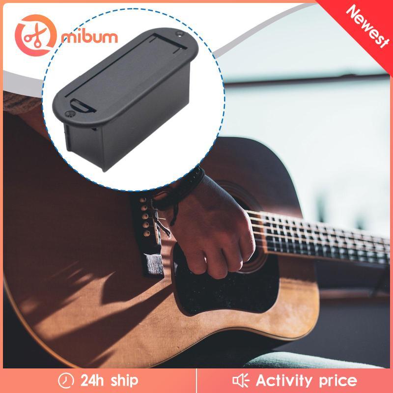 [Mibum] เคสแบตเตอรี่ 9V Active Pickups สีดํา (เฉพาะเคส) สําหรับ Active Guitar Bass