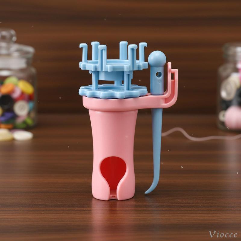 [Viocee] Flower Arranger Round Spool KNIT Loom Tool DIY Weaving Tool Rope Braider Set