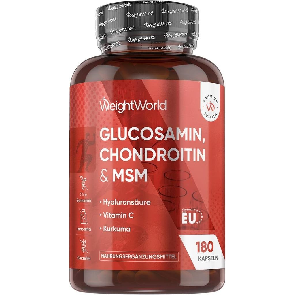 Glucosamine Chondroitin & M  180 แคปซูล  รีเซ็ตวิตามินซีเพื่อสร้างคอลลาเจนธรรมดาสําหรับฟังก์ชั่นกระด