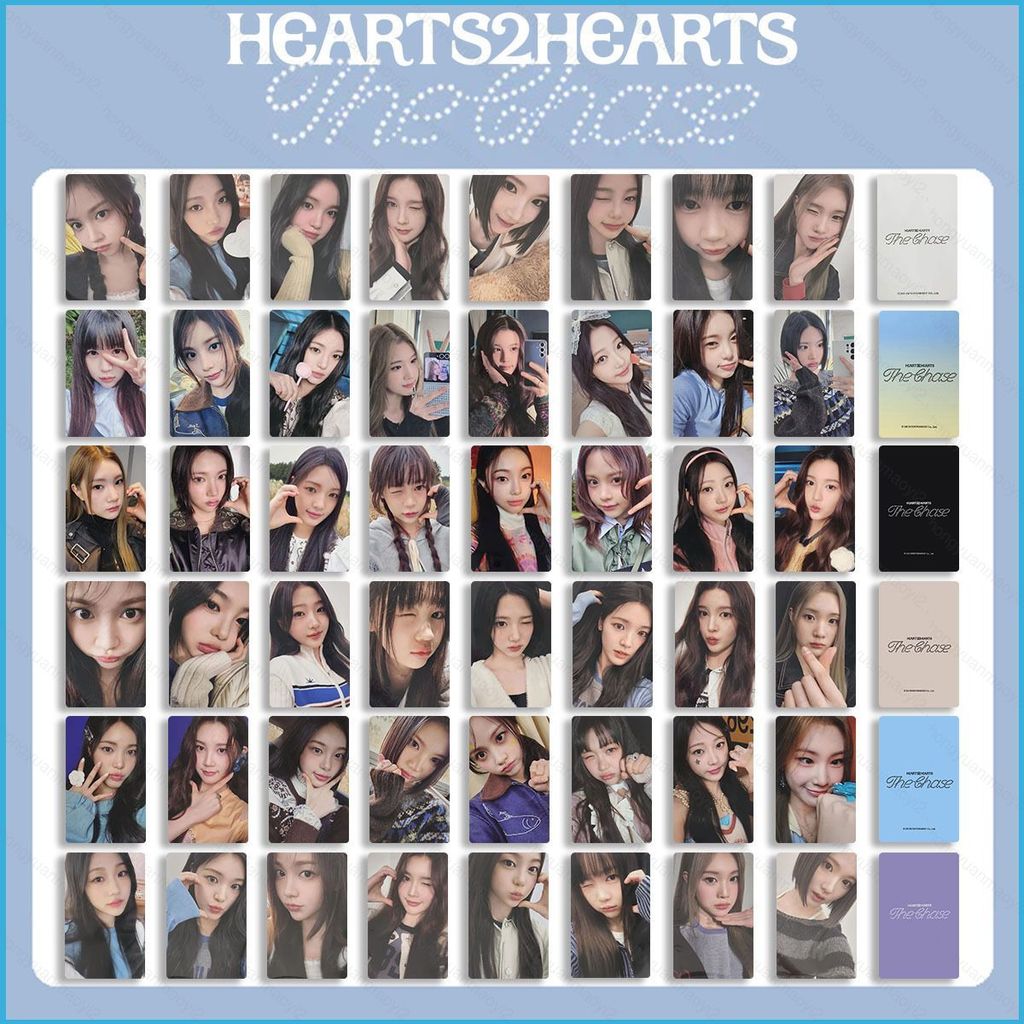 ZY2 8 ชิ้น/เซ็ต Hearts2Hearts JIWOO อัลบั้มใหม่ THE CHASE LOMO การ์ด YUHA โปสการ์ดคอลเลกชัน KPOP Per