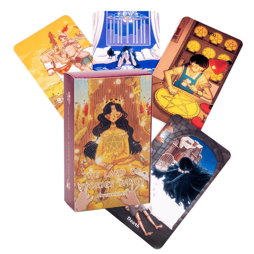 The Land Of Stories ไพ่ทาโรต์ 78 Deck Oracle English Visions Divination Edition Borad เล่นเกม