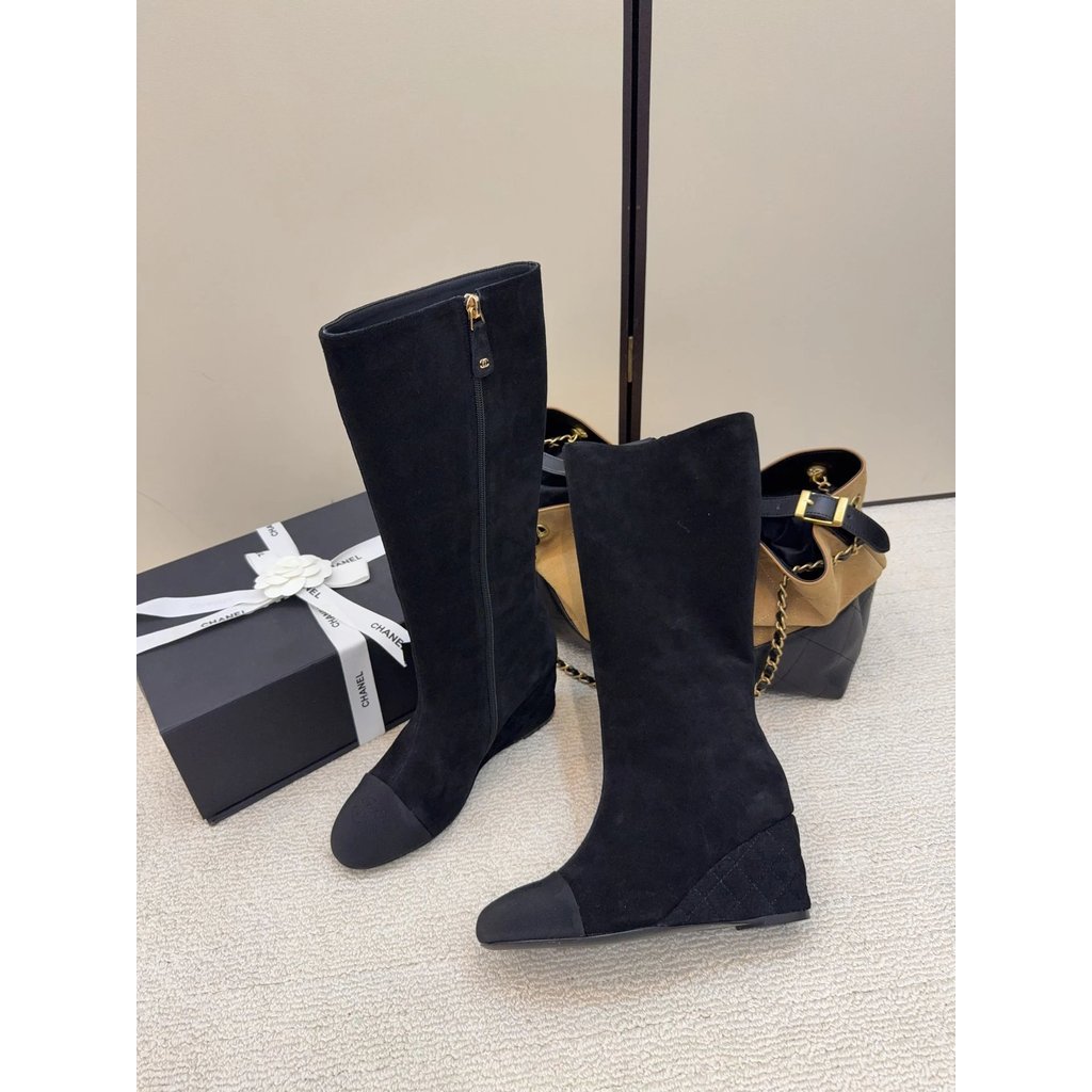 รองเท้าส้นเตารีดหนา CHANEL ไซส์ 35-39