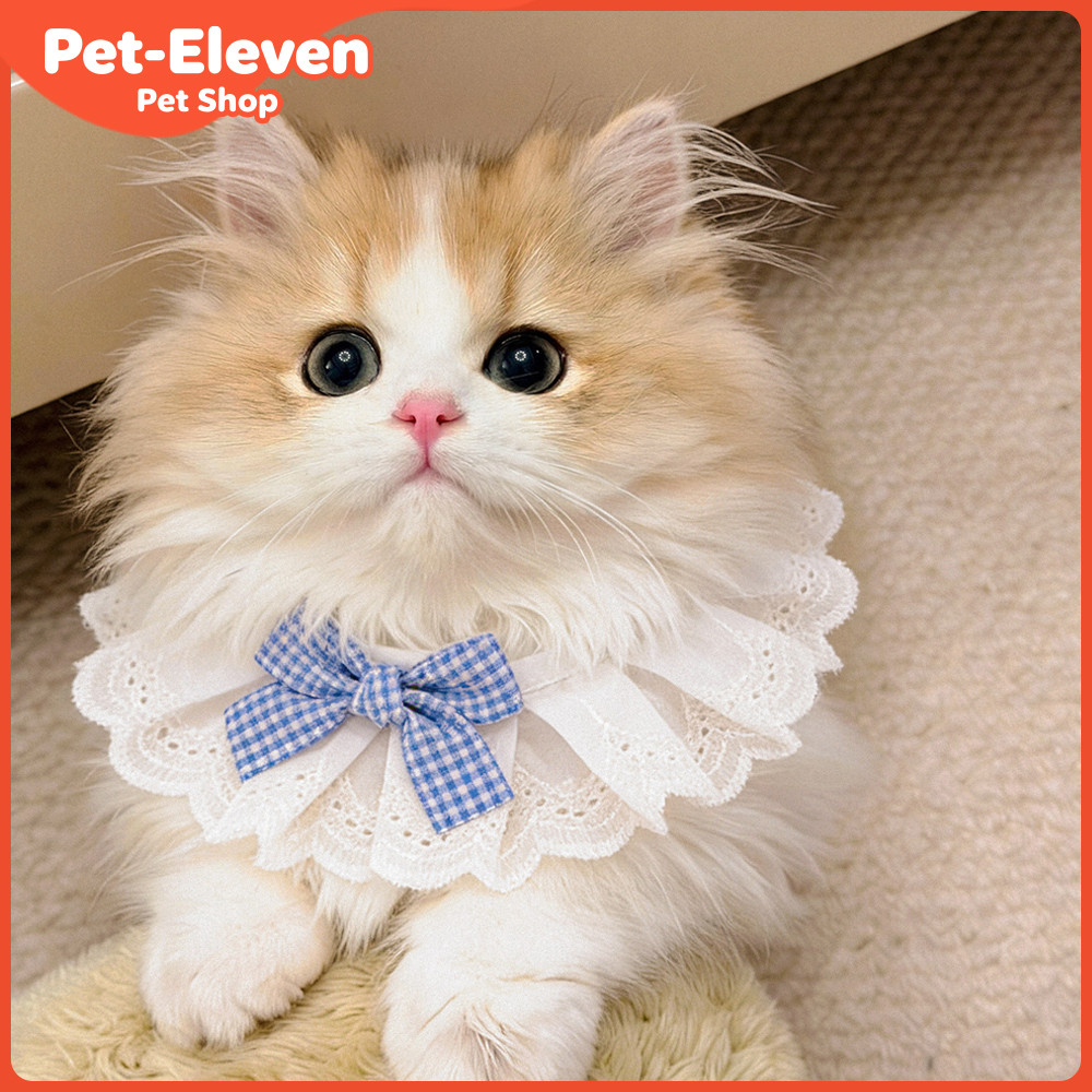 ลายสก๊อต Bowknot ผ้าพันคอสัตว์เลี้ยง Hollow สไตล์เจ้าหญิงสุนัขแมวผ้าพันคอสามเหลี่ยมผ้าพันคอสัตว์เลี้ยงตกแต่ง Kerchief สําหรับสุนัขขนาดเล็กแมว Pomeranian Bichon Frise