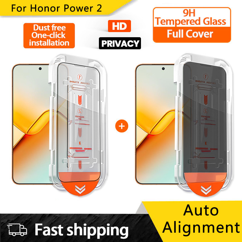 ป้องกันหน้าจอสําหรับ Honor Power2 Win RT 600 Lite 500 Pro Magic 7 8 Full Coverage HD ความเป็นส่วนตัวกระจกนิรภัยติดตั้งง่ายทําความสะอาดห้องฟิล์มแก้ว