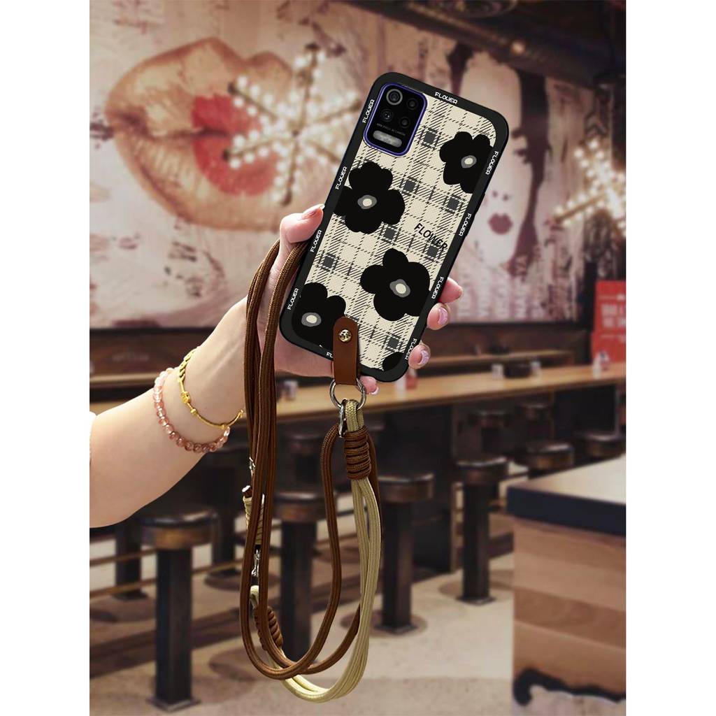 เชือกเส้นเล็กการออกแบบแฟชั่นเคสโทรศัพท์สําหรับ LG K52/Q52/K62/K62 + ป้องกันฝุ่น Anti-knock TPU Dirt-