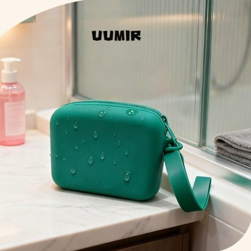 UUMIR กระเป๋าเก็บของ, กระเป๋าใส่สายเคเบิลข้อมูลขนาดเล็กสีทึบกันน้ํา, แบบพกพาพร้อมกระเป๋าใส่เหรียญเด็
