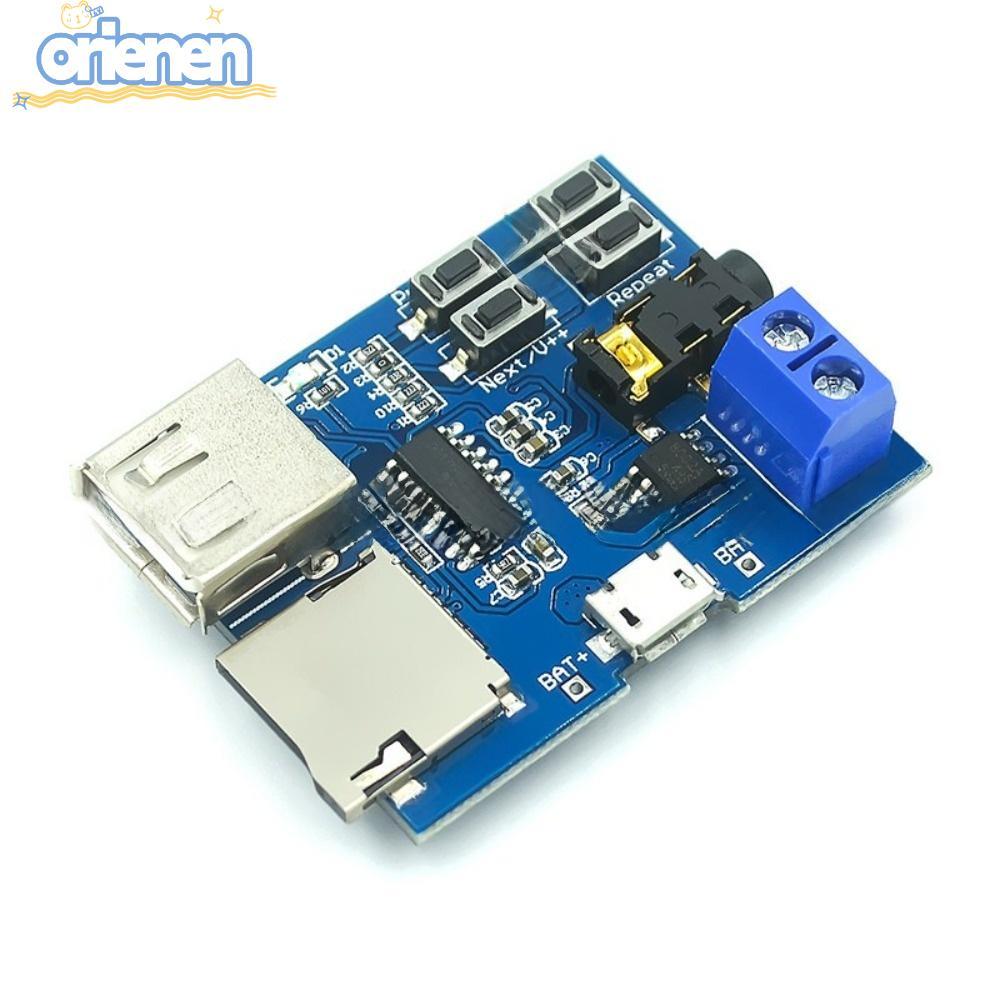 โมดูลเครื่องเล่น ORIEN MP3 ถอดรหัสไม่ทําลายบอร์ดถอดรหัส MP3 เครื่องขยายเสียงในตัว ทนทาน 5W การควบคุม