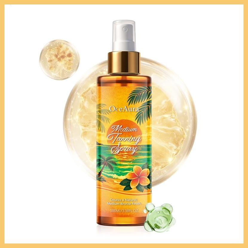 Sunless Tanning Spray 100ml Skin Sunless Dark Mist Gradual Tanning Mist สําหรับ Face Body Spa Vacati