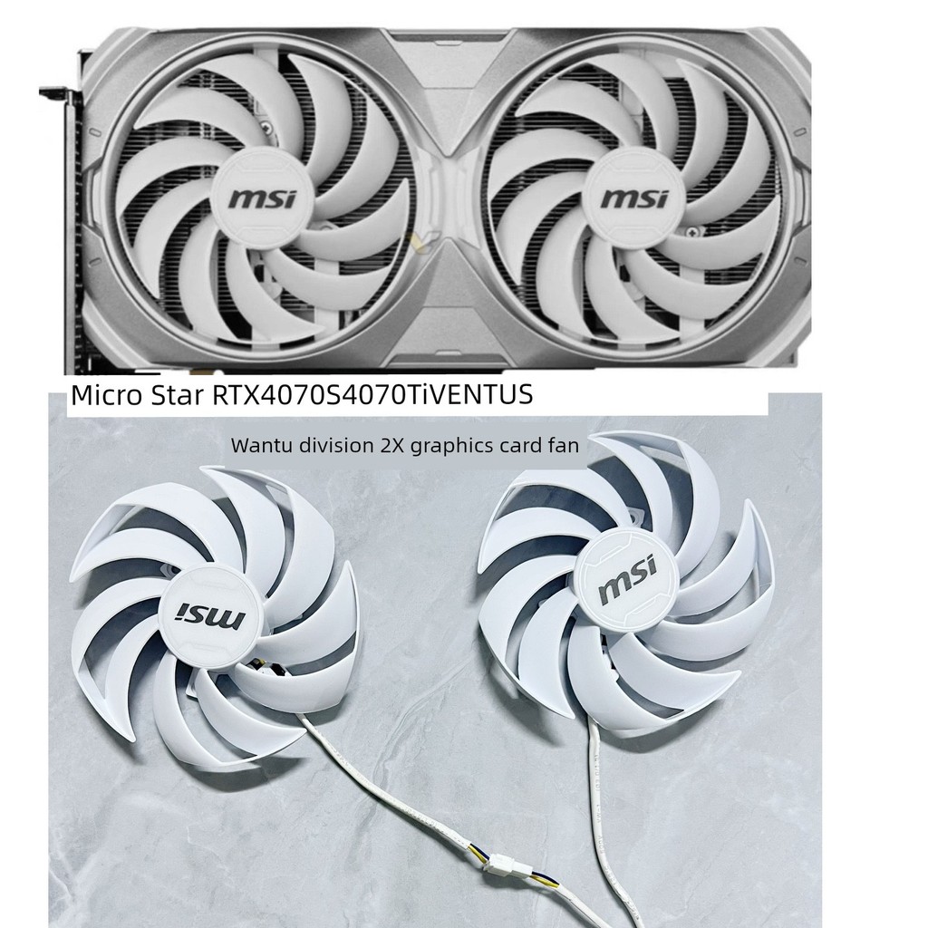 MSI/MSI RTX4070 4070ti 4070S VENTUS 2X พัดลมการ์ดกราฟิก PLD10010S12HH