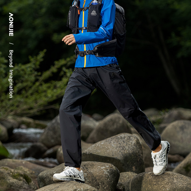 AONIJIE FW6204 กางเกงกันลมกันน้ําสําหรับวิ่งเทรลเดินป่ากลางแจ้ง