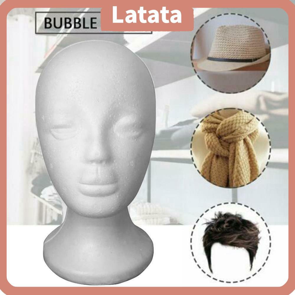 LATA 10.8 Head Model White Dummy Wig Rack Wide Display Stand