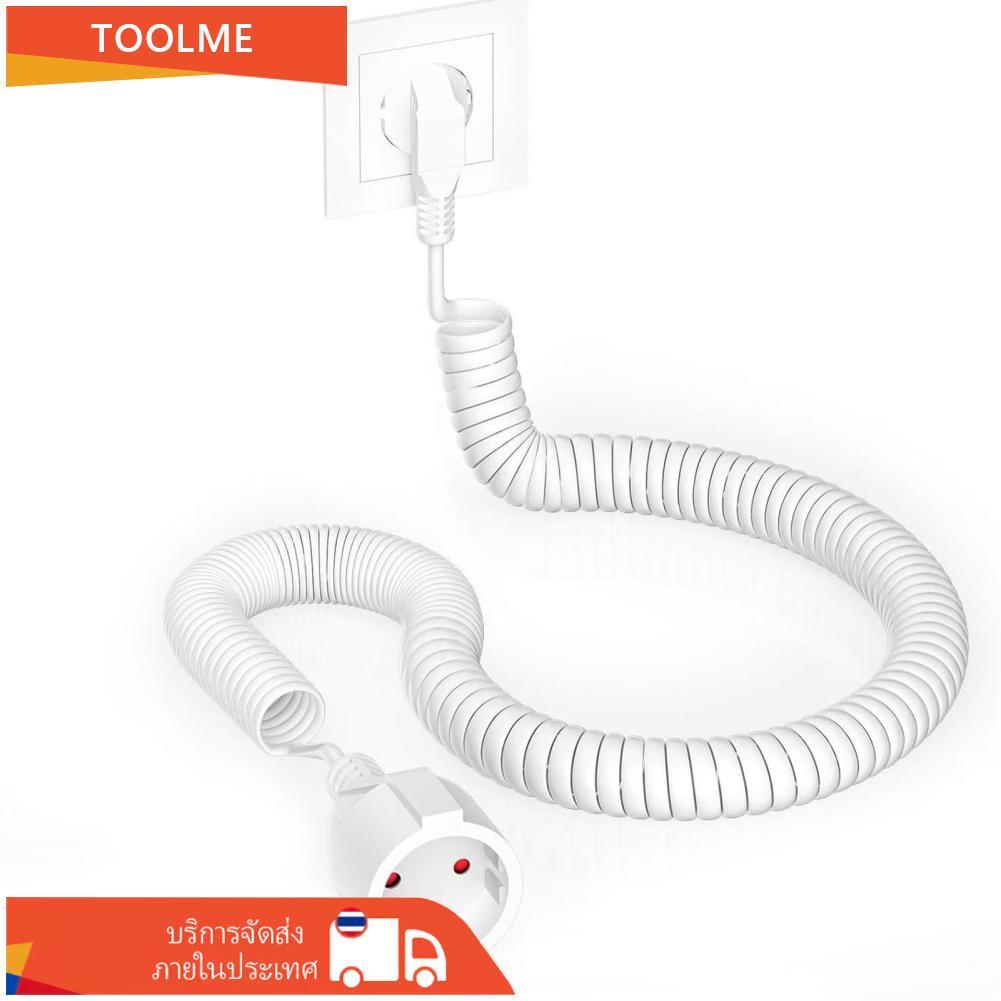 toolme-TH สายไฟต่อ 3 X 1 มม.² สายเกลียวพร้อมปลั๊ก 0.8-2 ม. ยืดหยุ่น IP20 16A สำหรับโฮมออฟฟิศไซต์ก่อส