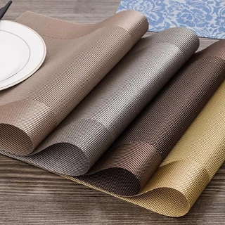 แผ่นรองจาน เกรดโรงแรม 45x30cm PVC แผ่นรองจานและที่รองแก้ว ที่รองจาน ผ้ารองจาน กลม ผืนผ้า ร้านอาหาร