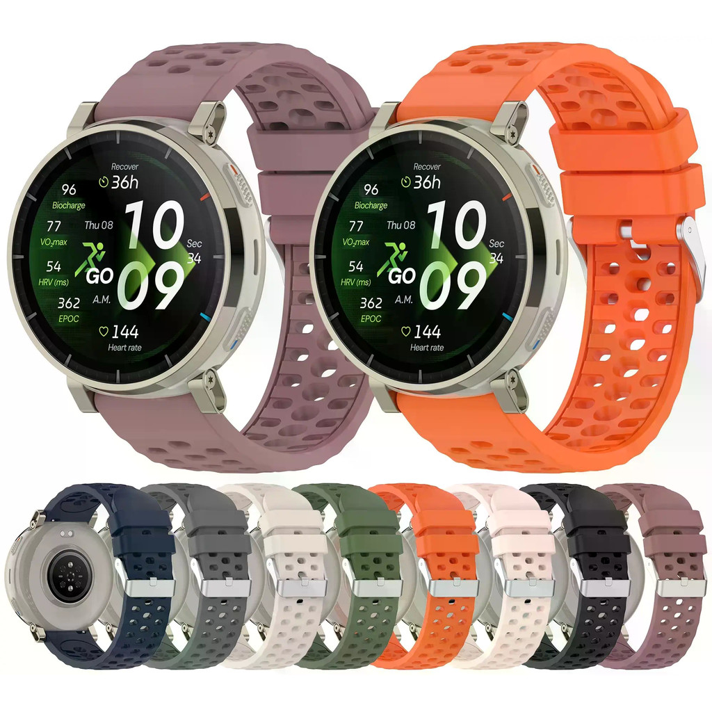 สายนาฬิกาสําหรับ Amazfit Active 3 สร้อยข้อมือพรีเมี่ยม 20 มม.ซิลิโคนสําหรับ Amazfit Active 3 2/T-Rex3 Pro 44 มม.สายรัดข้อมืออัจฉริยะ