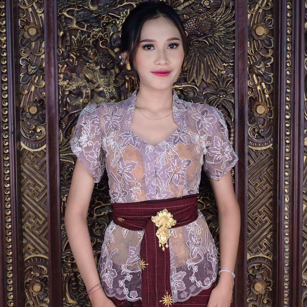 Kebaya J132 สายกระเบื้อง Bunga Lihua Shanghai Tulip Hand (เฉพาะ Kebaya)