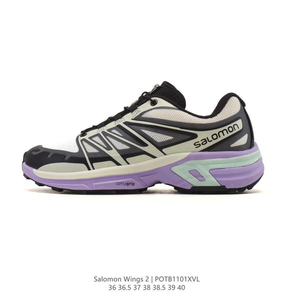 SALOMON XT-Wings 2 รองเท้าผ้าใบสำหรับผู้ชายและผู้หญิง เหมาะสำหรับการวิ่งในเมืองและข้ามประเทศ
