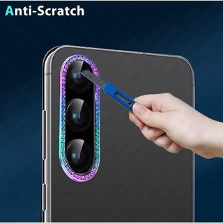 ฟิล์มเลนส์กล้อง แบบวงแหวน(เพชร) For รุ่น Samsung A37 A57 A17 A07 (5G) A26 A36 A56 กันรอยขีดข่วน ป้องกันเลนส์กล้อง 014