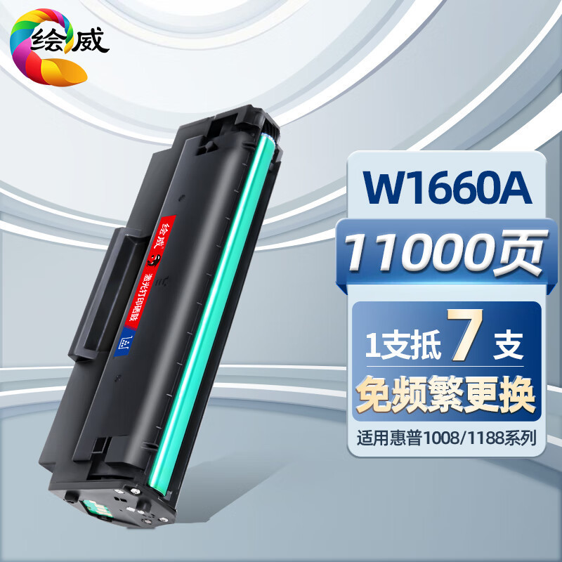 เหมาะสําหรับ HP W1660A Selenium Drum HP166A ตลับหมึก 1136W/1188W/1008A/1008W ตลับหมึกผง