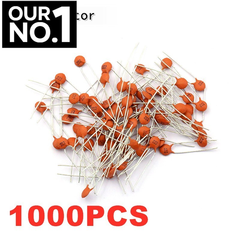 1000pcs ตัวเก็บประจุเซรามิค 50V 1pF ~ 100nF 1NF 2.2NF 3.3NF 4.7NF 10NF 22NF 33NF 47NF 100NF