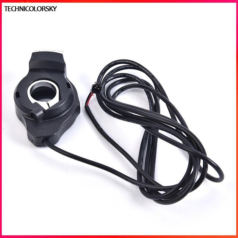 Technicolorsky Throttle Grip для Ebike 12-72V พร้อมจอแสดงผลและแบตเตอรี่