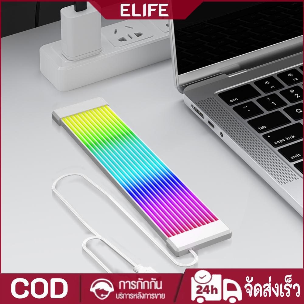 5V 3Pin RGB LED Light Strip Bar 8Pin 24Pin PSU RGB Cable Extensions ยืดหยุ่น LED Strip Light DIY ชุด